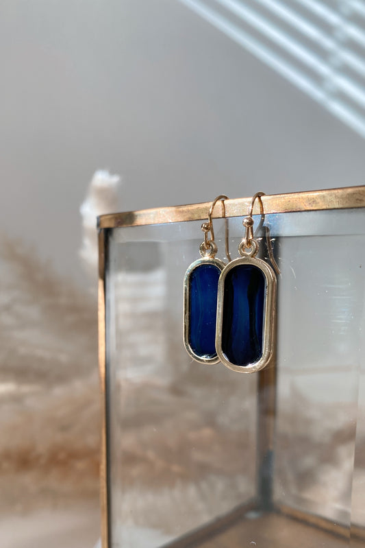 Deep Blue Lightweight Semi-transparent Earring